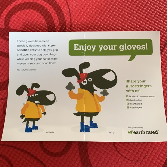 Brand New Earth Rated 🌱 Doggie 🐶 Bandana & Knit Gloves - Picture 5 of 6